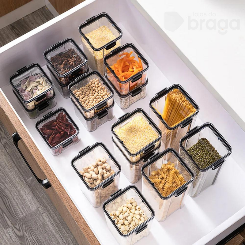 EcoLock - Kit Potes Herméticos de Vidro + (Brindes Exclusivos)