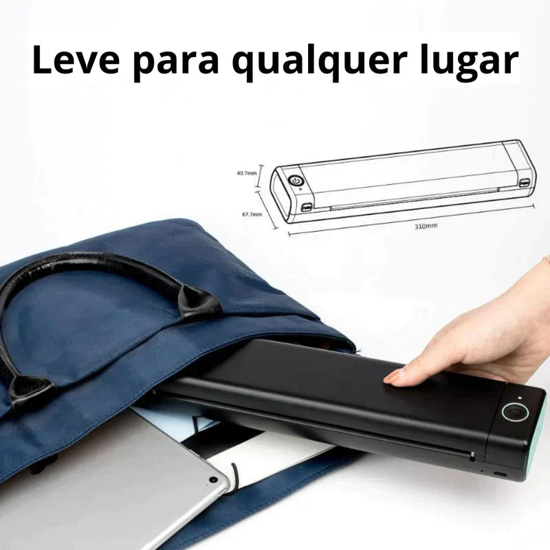 BluPrinter™ - Impressora Térmica Portátil + (Refil de Papel e Brinde Surpresa)